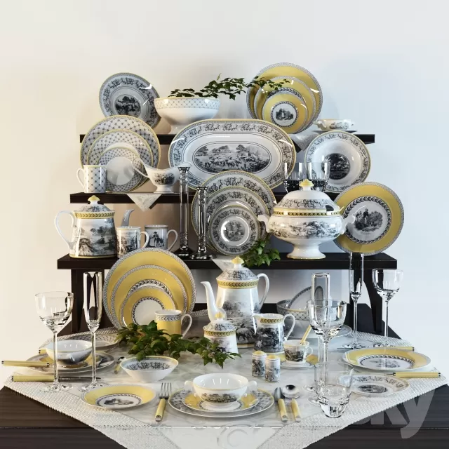 DECORATIVE SET 3D MODELS – 200