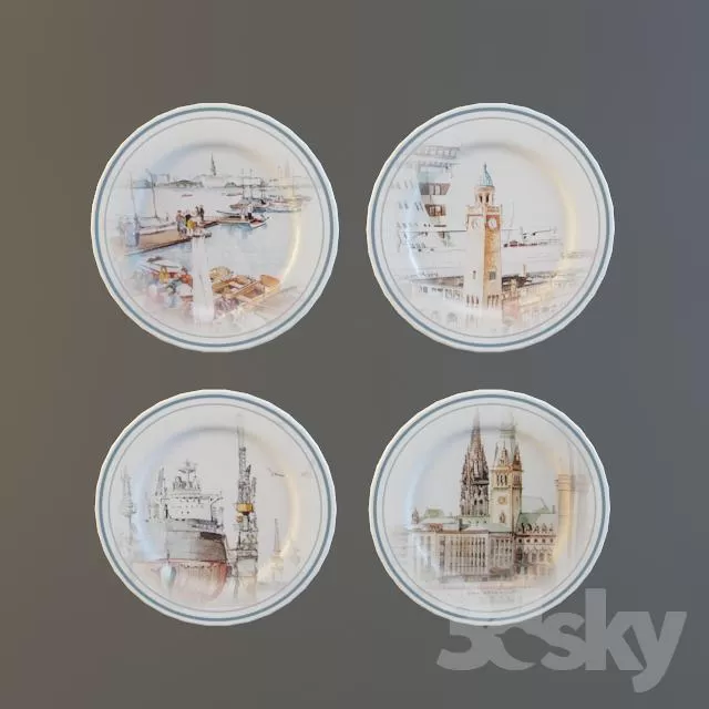 DECORATIVE SET 3D MODELS – 228