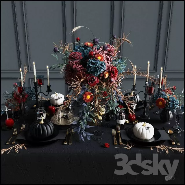 DECORATIVE SET 3D MODELS – 024