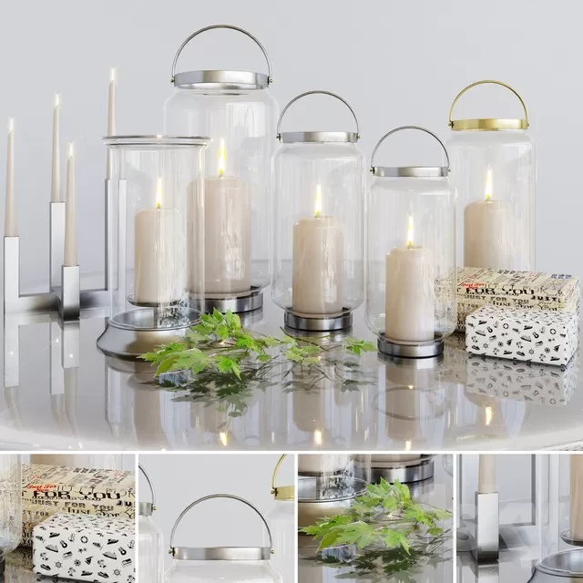 DECORATIVE SET 3D MODELS