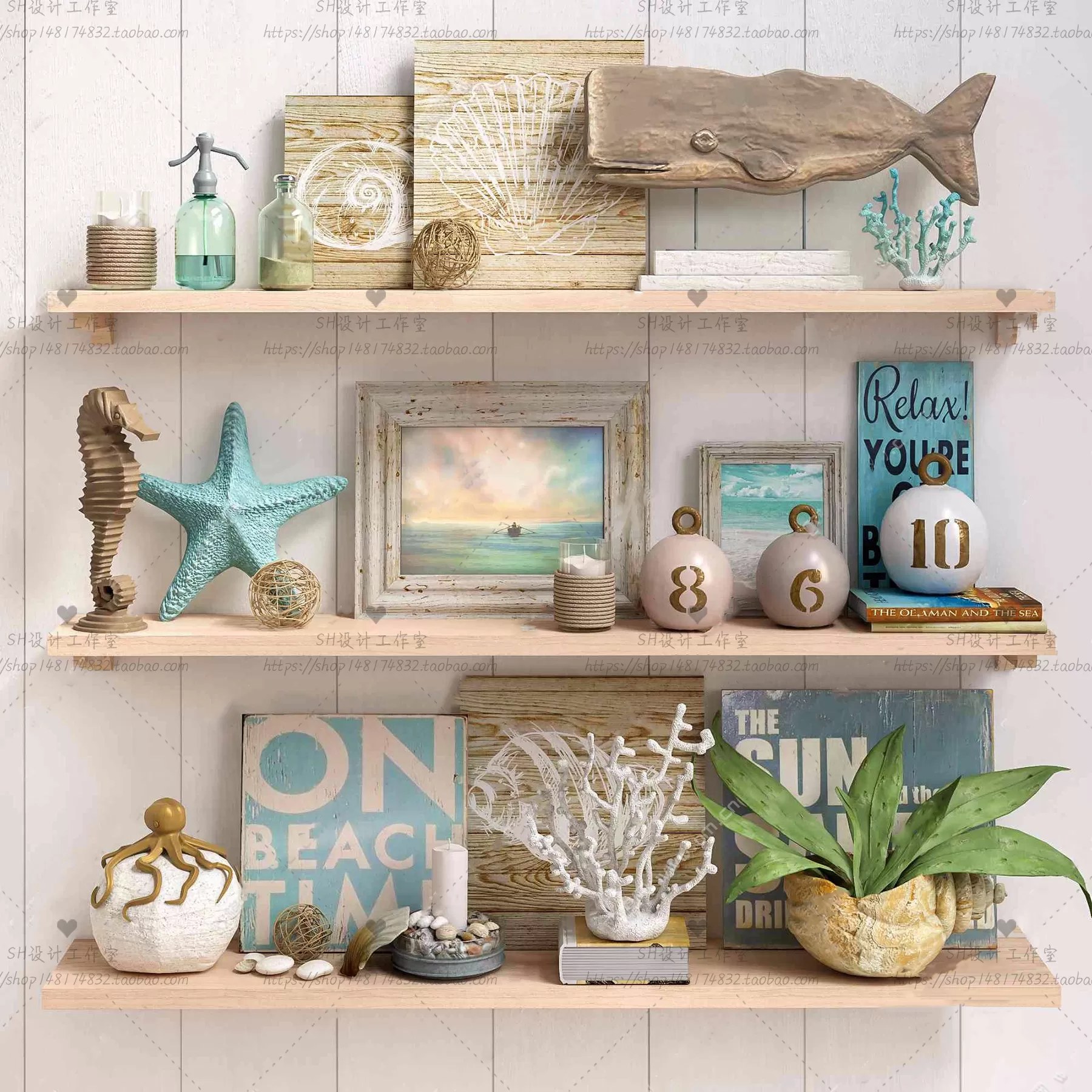 3DSKYFREE – DECORATIVE SET 3DS MAX MODELS