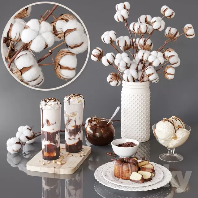 DECORATIVE SET 3D MODELS – 266