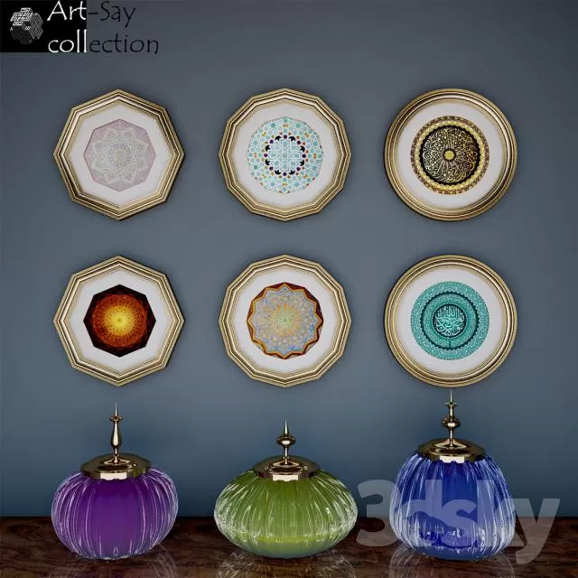 DECORATIVE SET 3D MODELS – 273