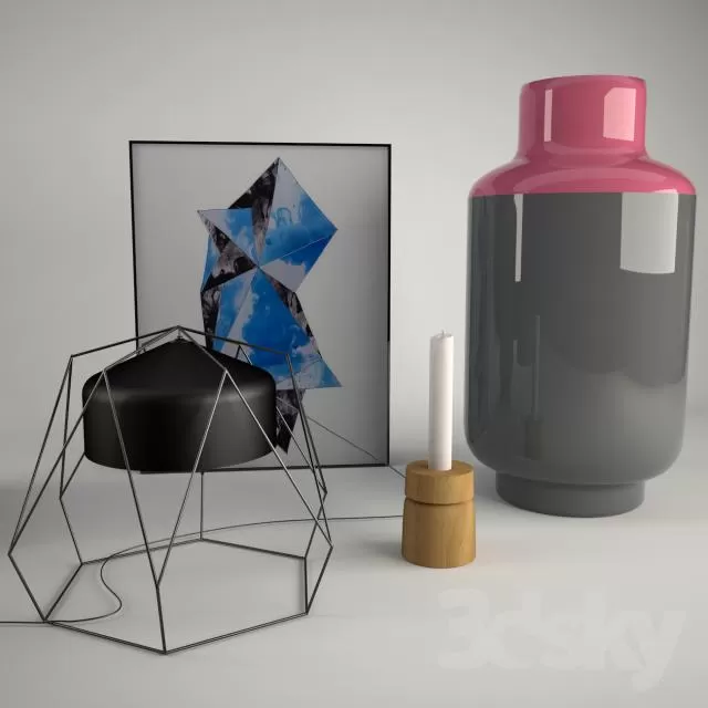 3DSKYFREE – DECORATIVE SET 3DS MAX MODELS