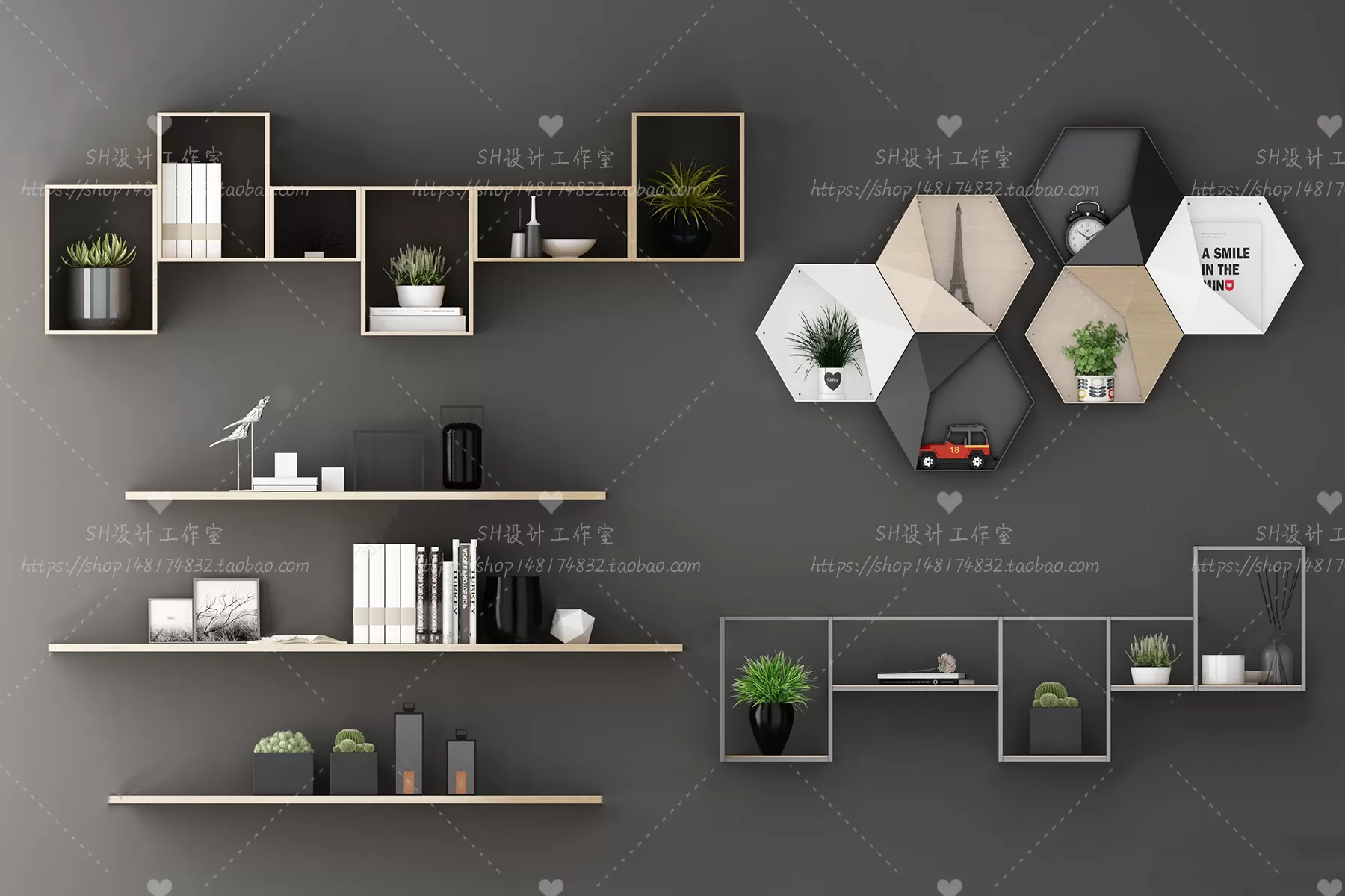 DECORATIVE SET 3D MODELS