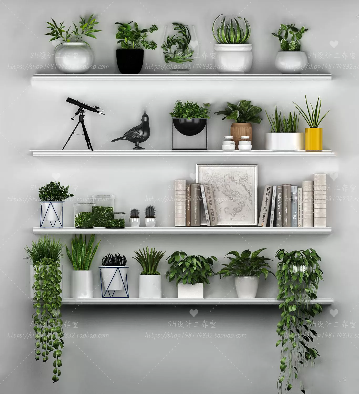 DECORATIVE SET 3D MODELS