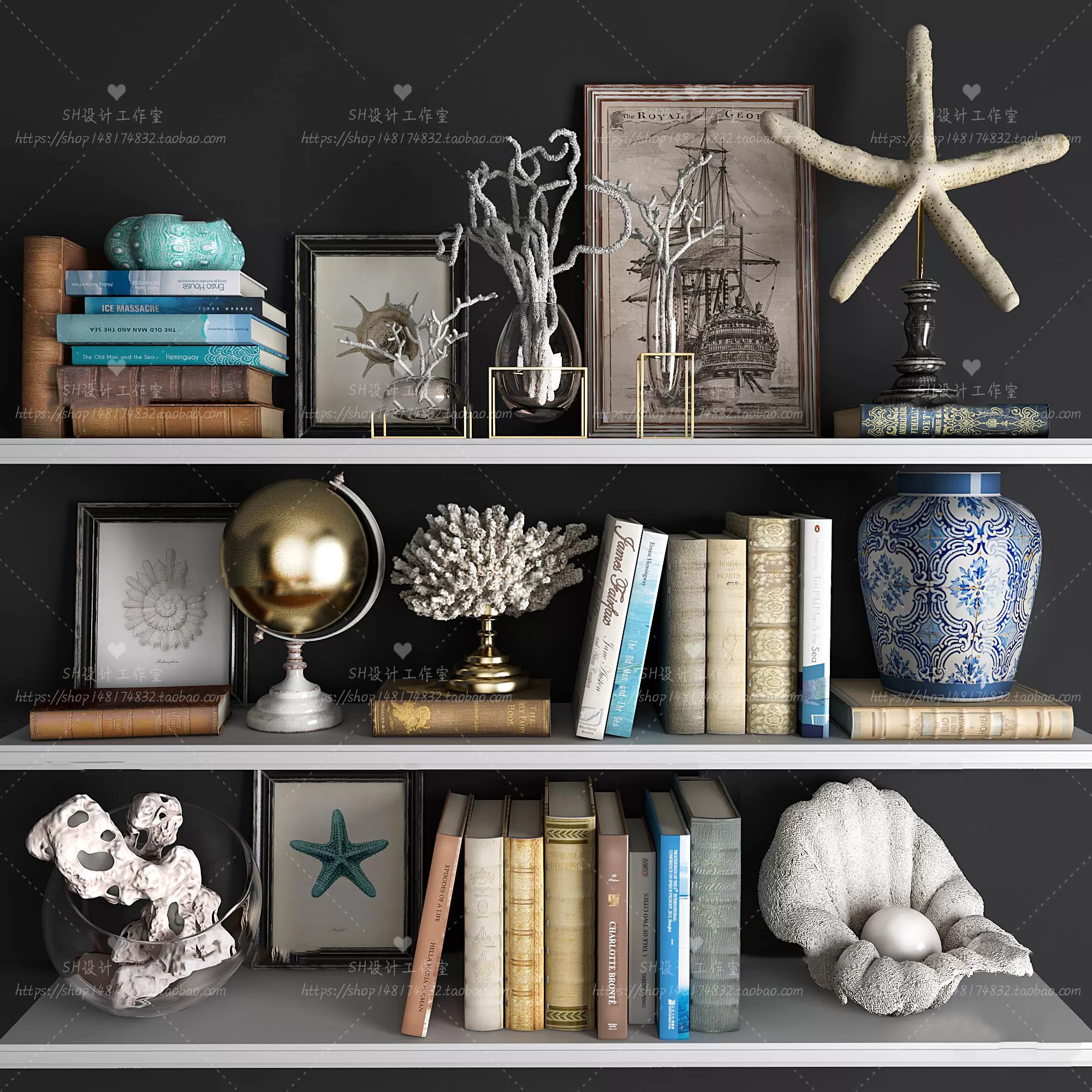 3DSKYFREE – DECORATIVE SET 3DS MAX MODELS