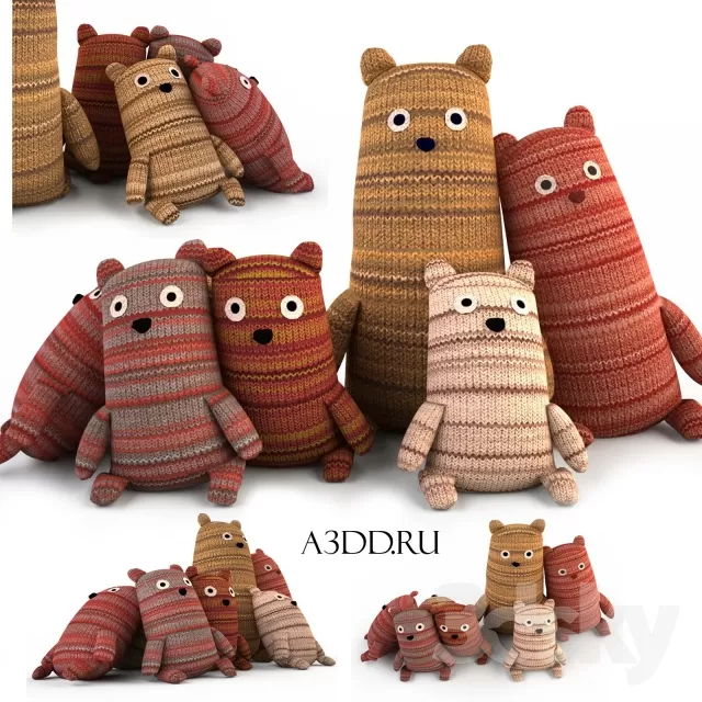 DECORATIVE SET 3D MODELS – 334