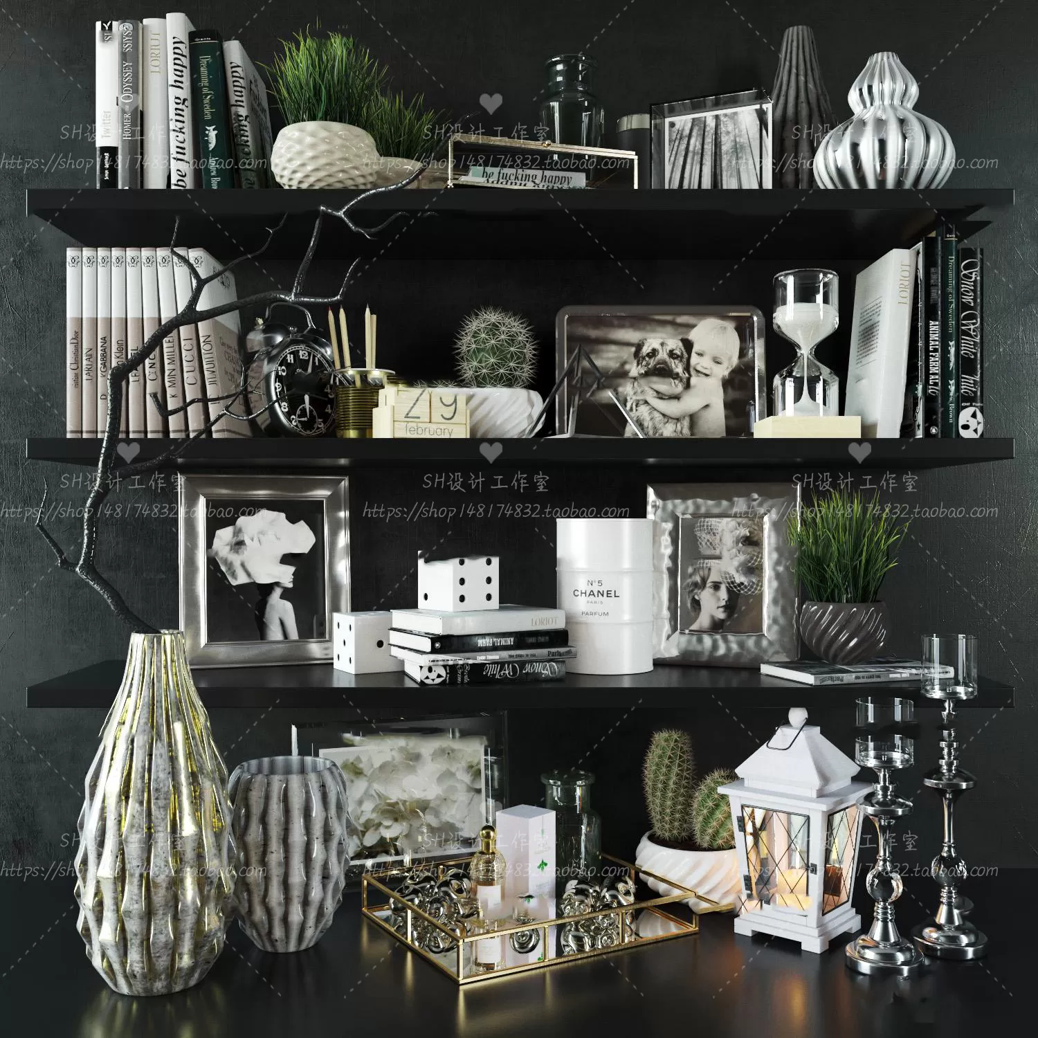 DECORATIVE SET 3D MODELS – 336