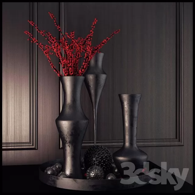 3DSKYFREE – DECORATIVE SET 3DS MAX MODELS