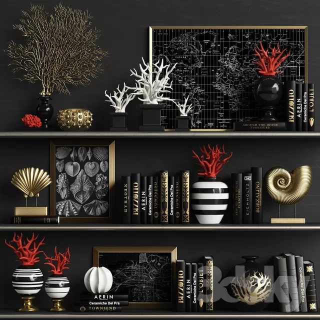 DECORATIVE SET 3D MODELS – 036