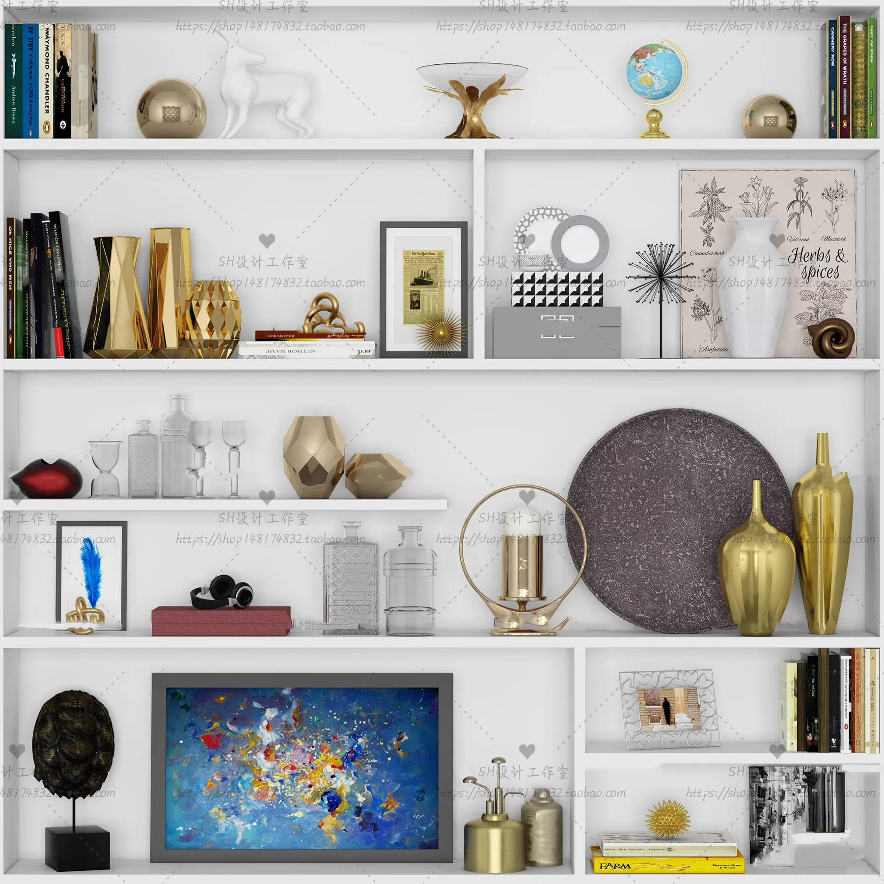 DECORATIVE SET 3D MODELS