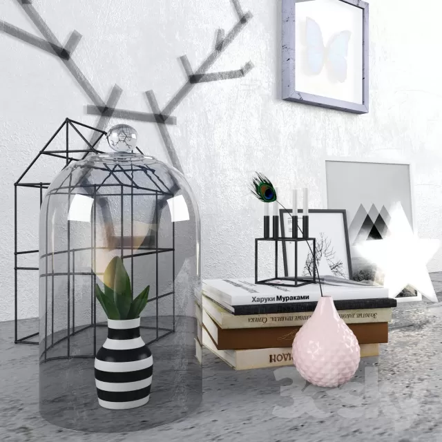 DECORATIVE SET 3D MODELS – 377
