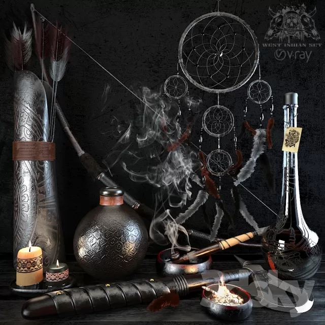 3DSKYFREE – DECORATIVE SET 3DS MAX MODELS