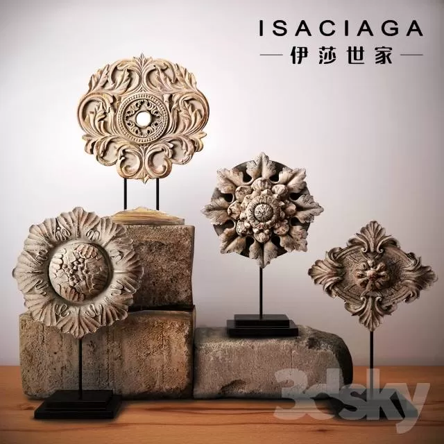 3DSKYFREE – DECORATIVE SET 3DS MAX MODELS