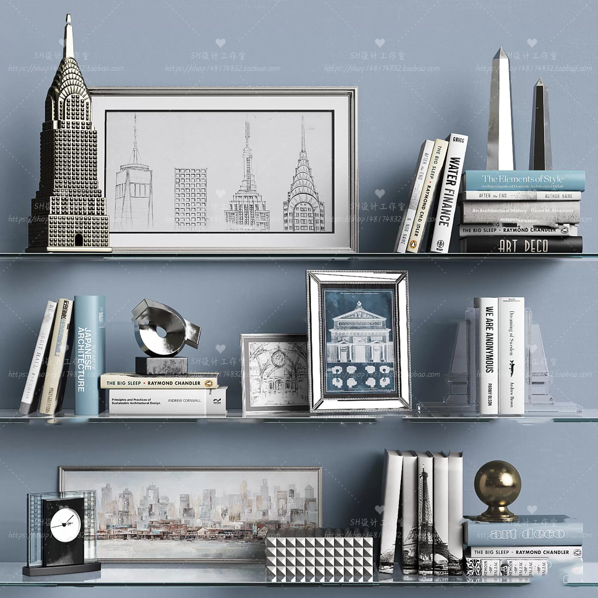 DECORATIVE SET 3D MODELS – 389