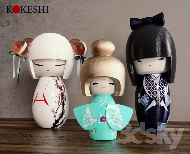 DECORATIVE SET 3D MODELS