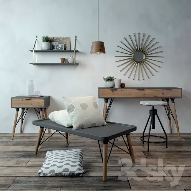 3DSKYFREE – DECORATIVE SET 3DS MAX MODELS