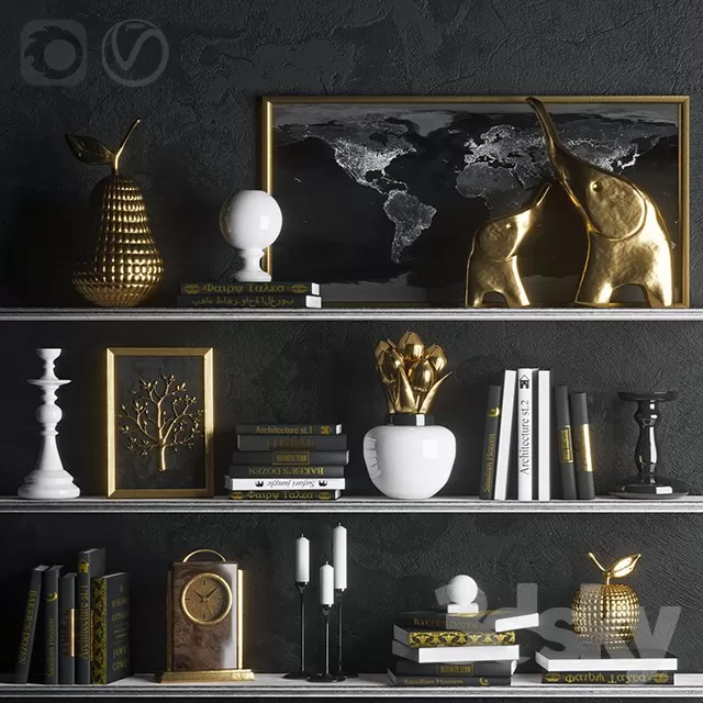 3DSKYFREE – DECORATIVE SET 3DS MAX MODELS