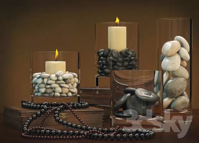 3DSKYFREE – DECORATIVE SET 3DS MAX MODELS