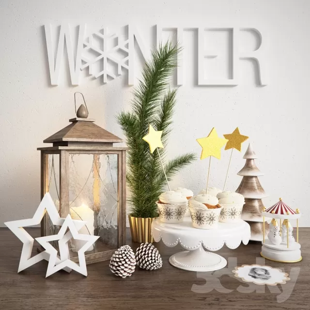 3DSKYFREE – DECORATIVE SET 3DS MAX MODELS