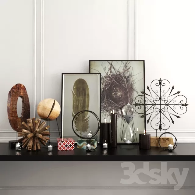 DECORATIVE SET 3D MODELS