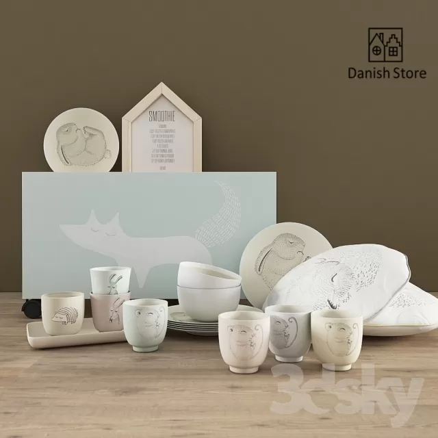 3DSKYFREE – DECORATIVE SET 3DS MAX MODELS