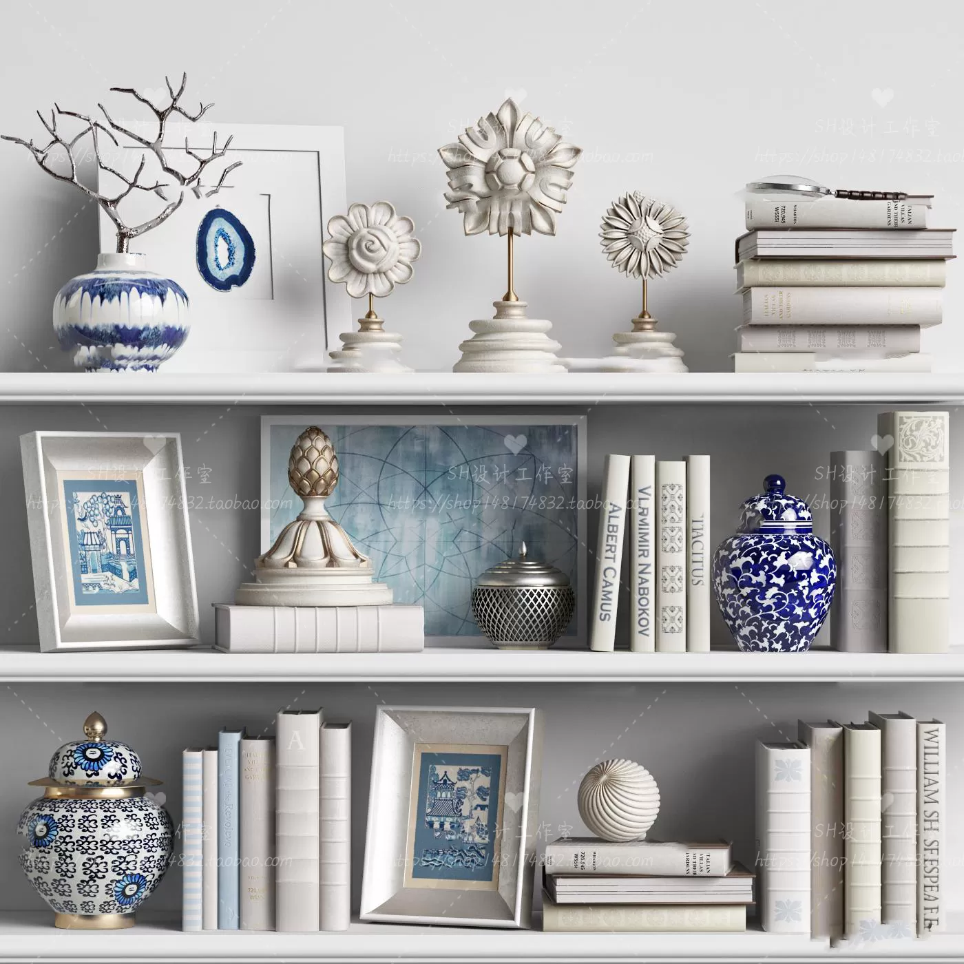 3DSKYFREE – DECORATIVE SET 3DS MAX MODELS