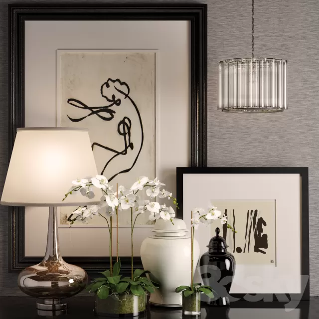 3DSKYFREE – DECORATIVE SET 3DS MAX MODELS