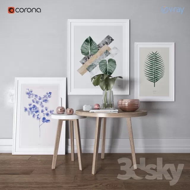 3DSKYFREE – DECORATIVE SET 3DS MAX MODELS