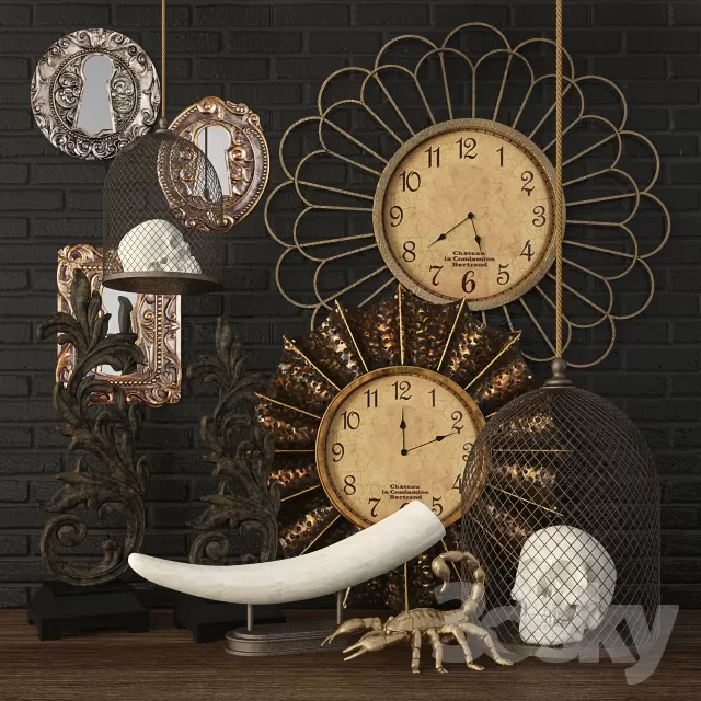 3DSKYFREE – DECORATIVE SET 3DS MAX MODELS