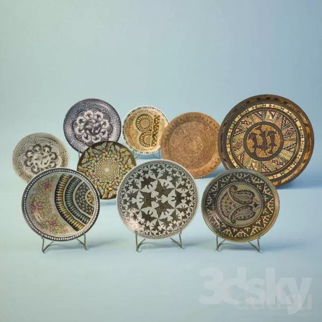 3DSKYFREE – DECORATIVE SET 3DS MAX MODELS
