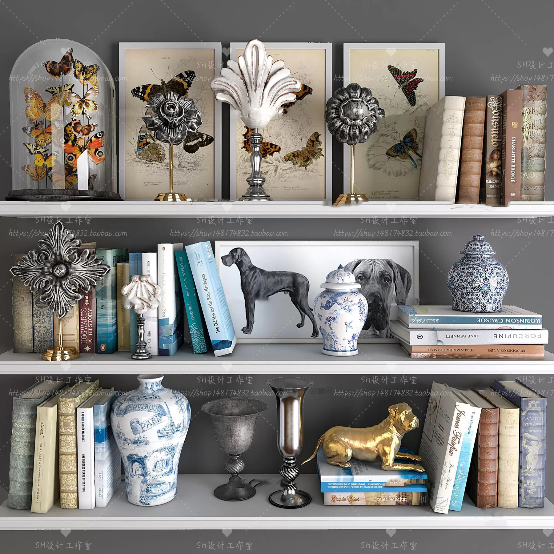 3DSKYFREE – DECORATIVE SET 3DS MAX MODELS