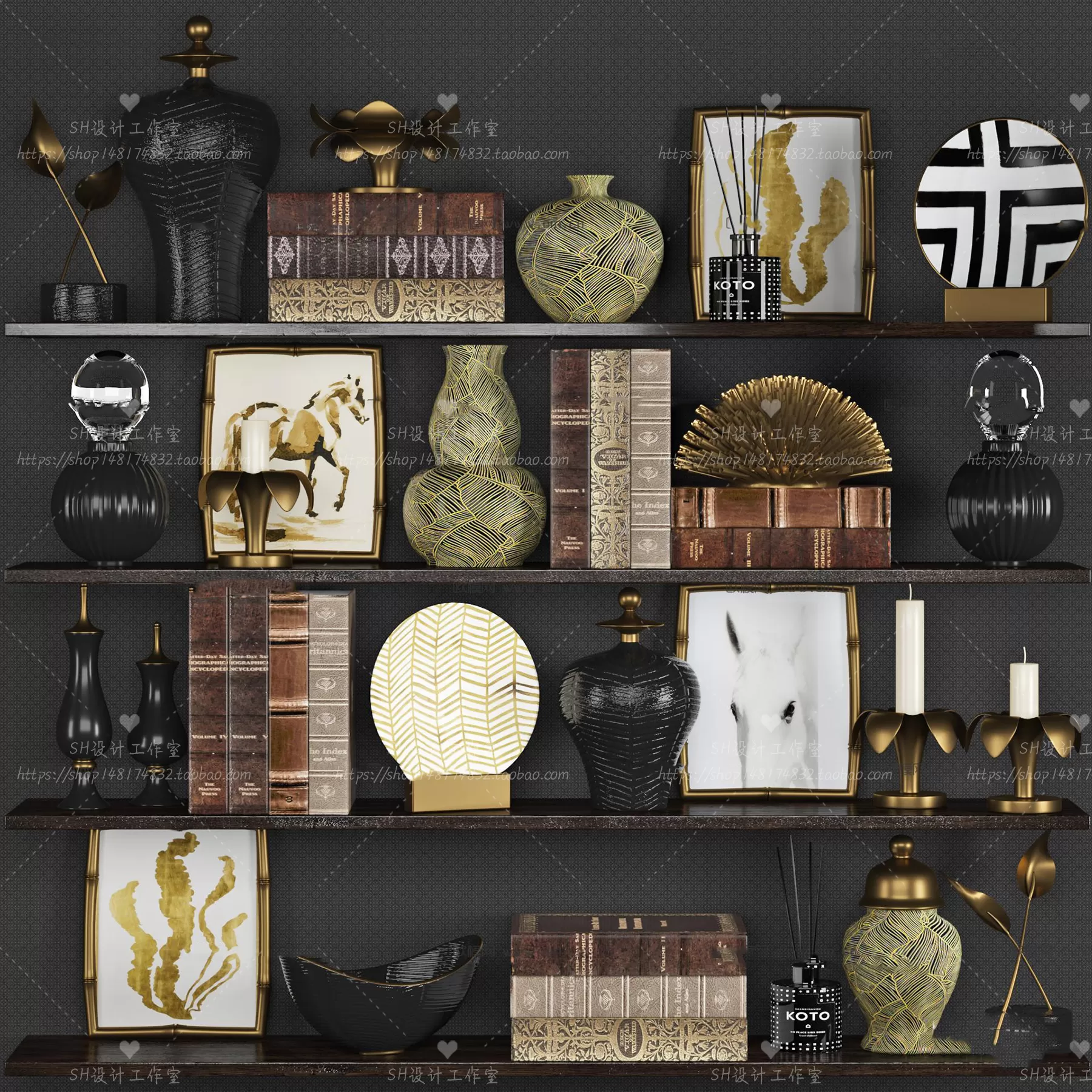 3DSKYFREE – DECORATIVE SET 3DS MAX MODELS