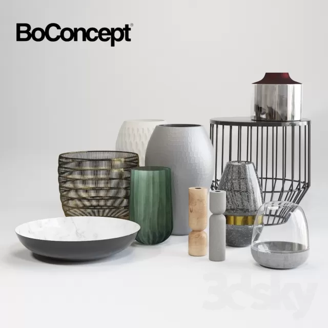 DECORATIVE SET 3D MODELS – 563