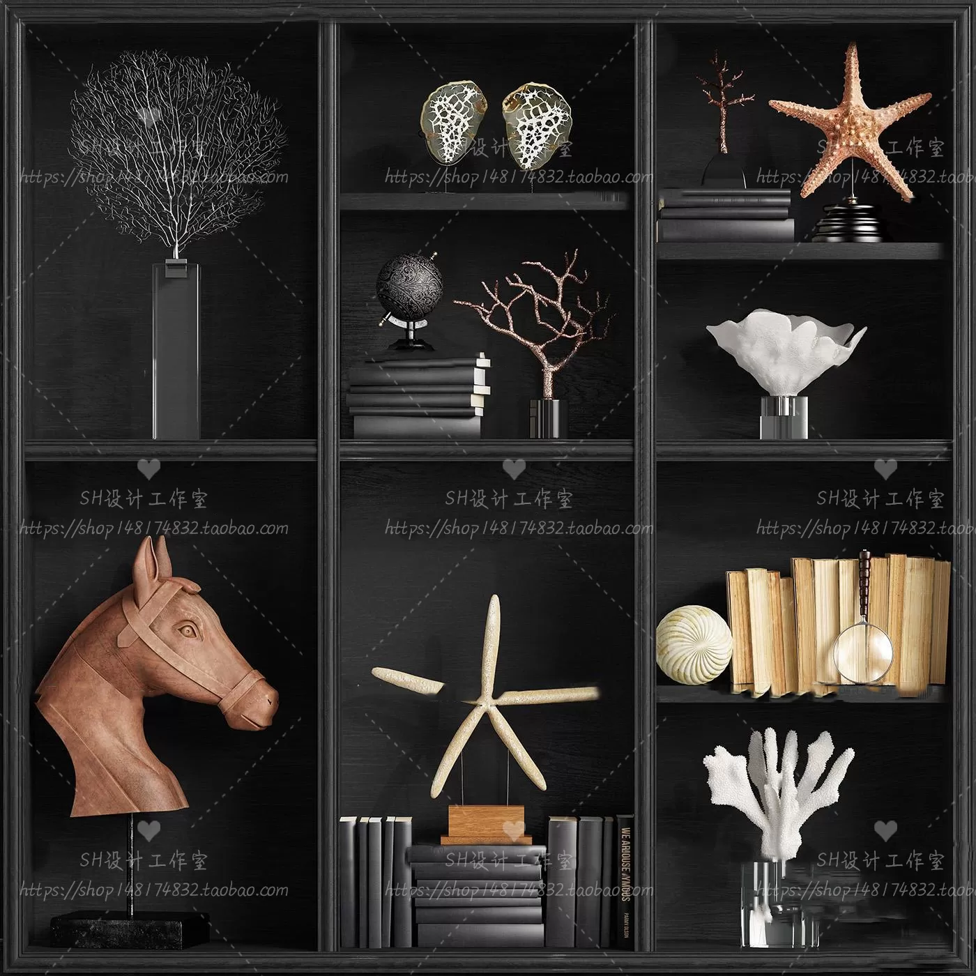 DECORATIVE SET 3D MODELS – 567