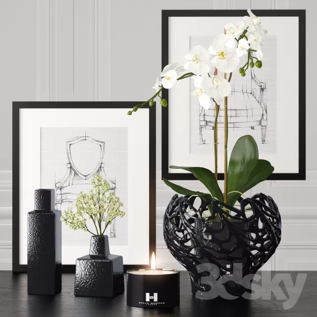 DECORATIVE SET 3D MODELS – 571