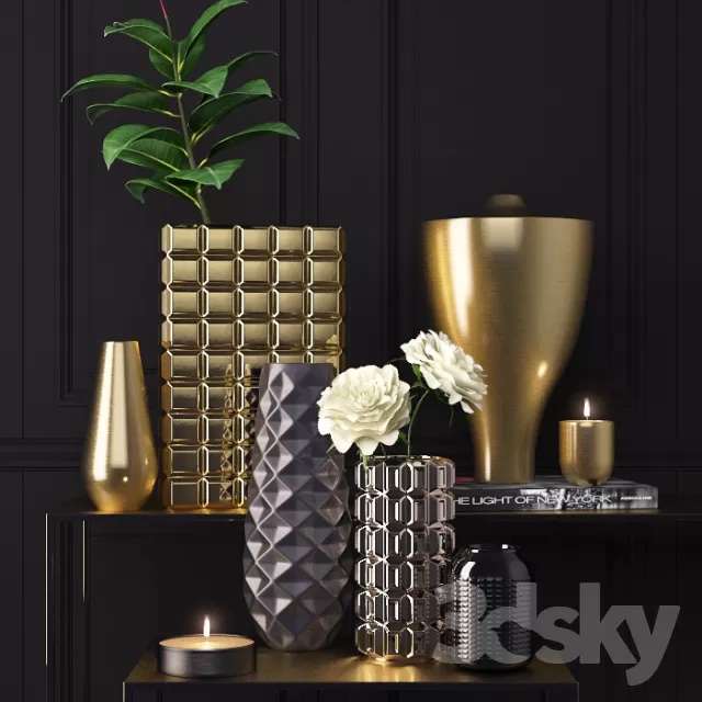 DECORATIVE SET 3D MODELS – 572