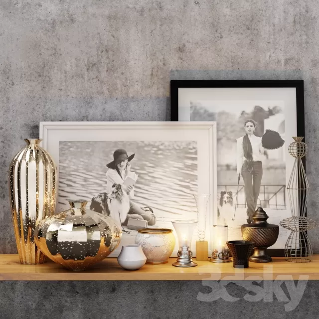 3DSKYFREE – DECORATIVE SET 3DS MAX MODELS