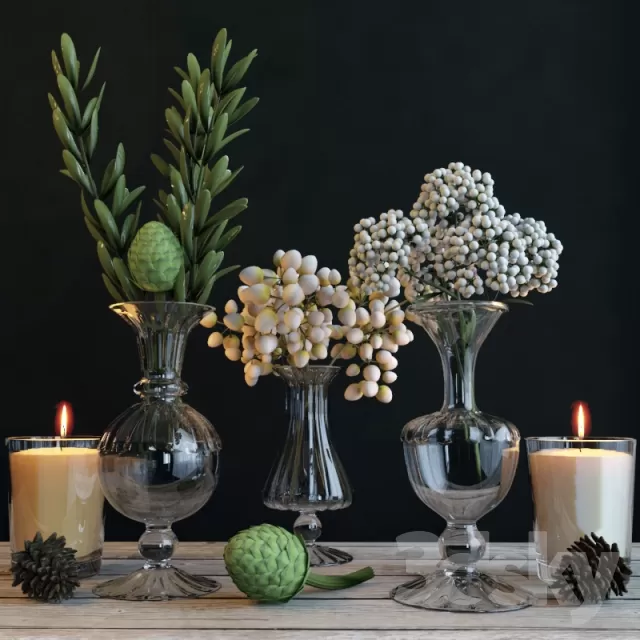 DECORATIVE SET 3D MODELS – 580