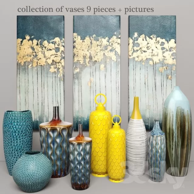DECORATIVE SET 3D MODELS – 586