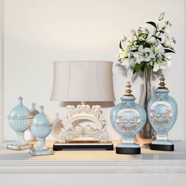 3DSKYFREE – DECORATIVE SET 3DS MAX MODELS