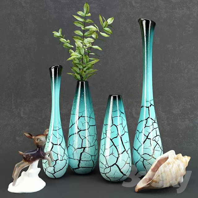 3DSKYFREE – DECORATIVE SET 3DS MAX MODELS