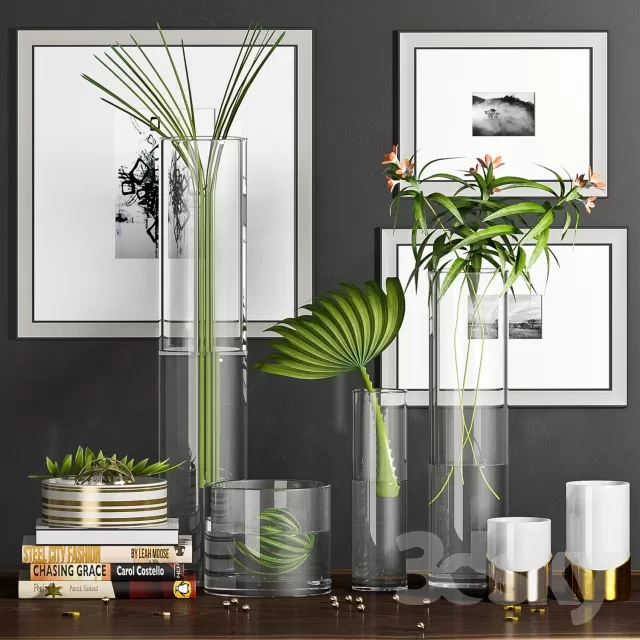 3DSKYFREE – DECORATIVE SET 3DS MAX MODELS