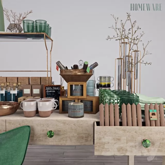 3DSKYFREE – DECORATIVE SET 3DS MAX MODELS