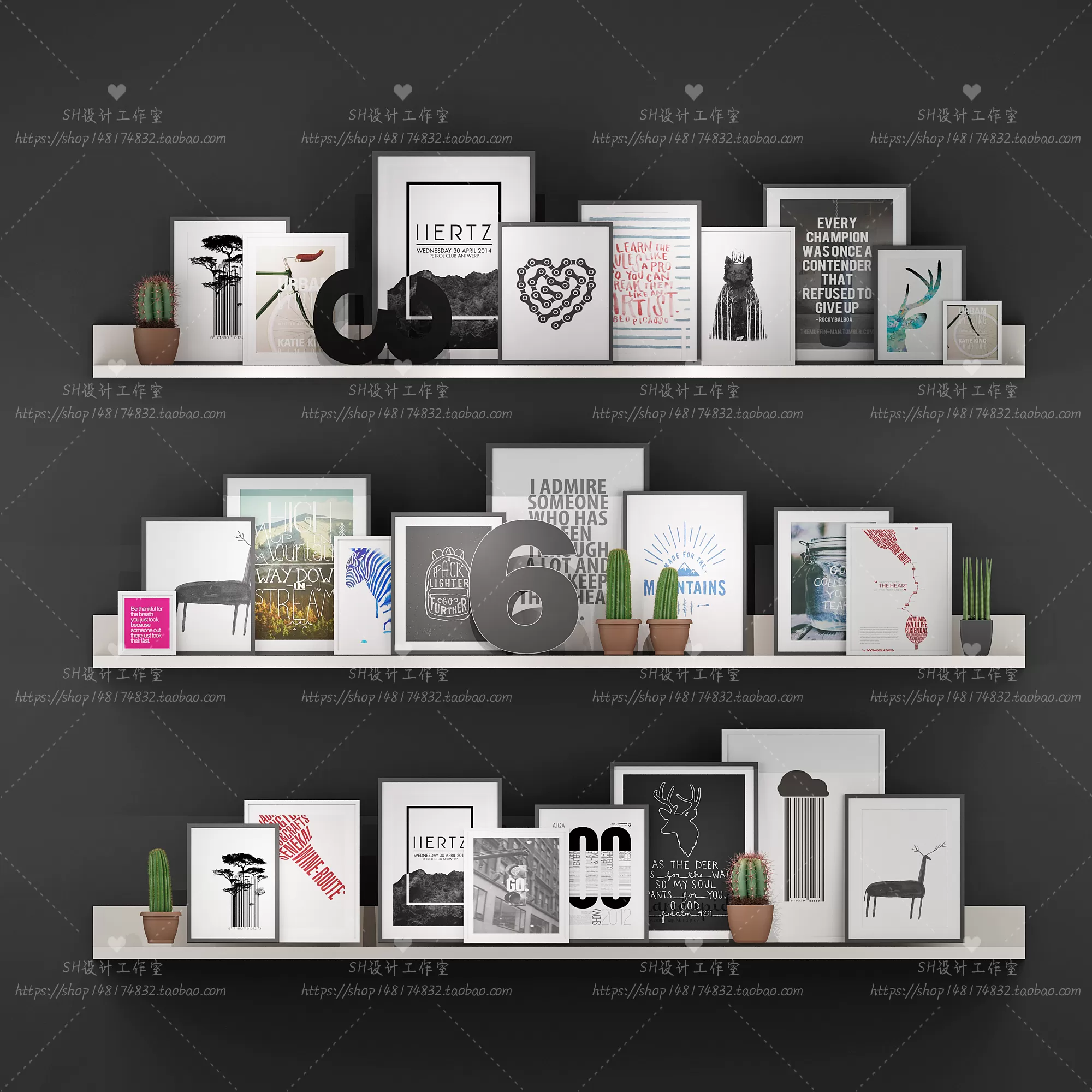 3DSKYFREE – DECORATIVE SET 3DS MAX MODELS