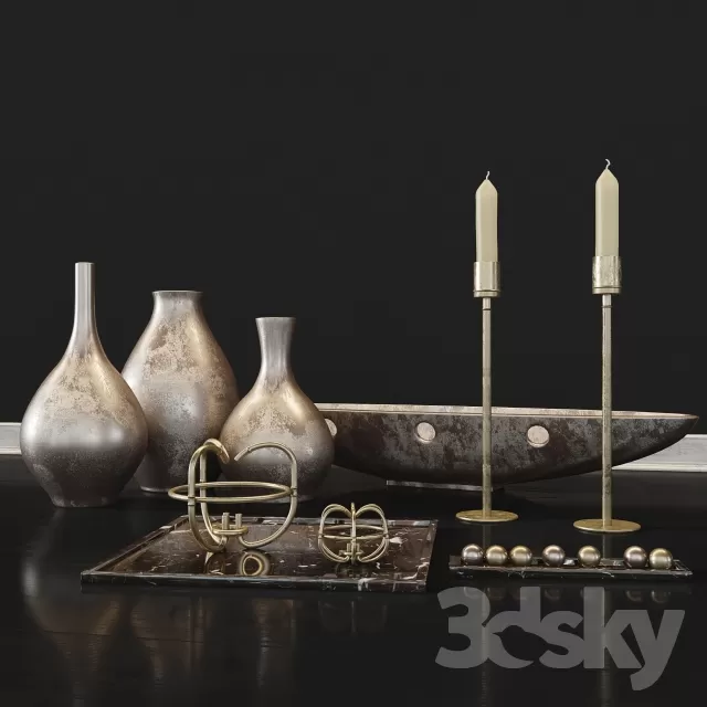 DECORATIVE SET 3D MODELS – 623