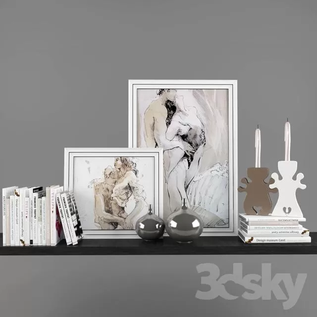 3DSKYFREE – DECORATIVE SET 3DS MAX MODELS