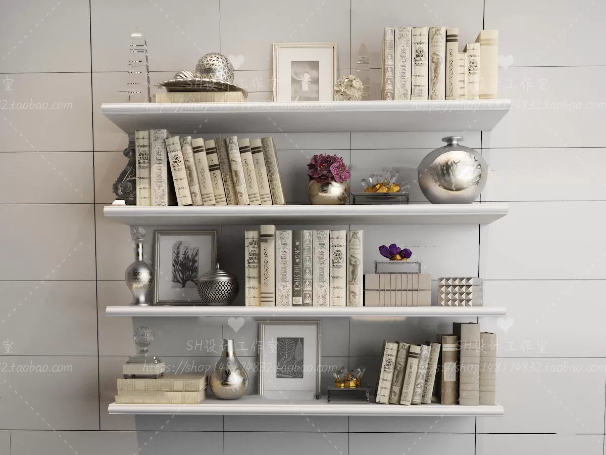 DECORATIVE SET 3D MODELS – 638