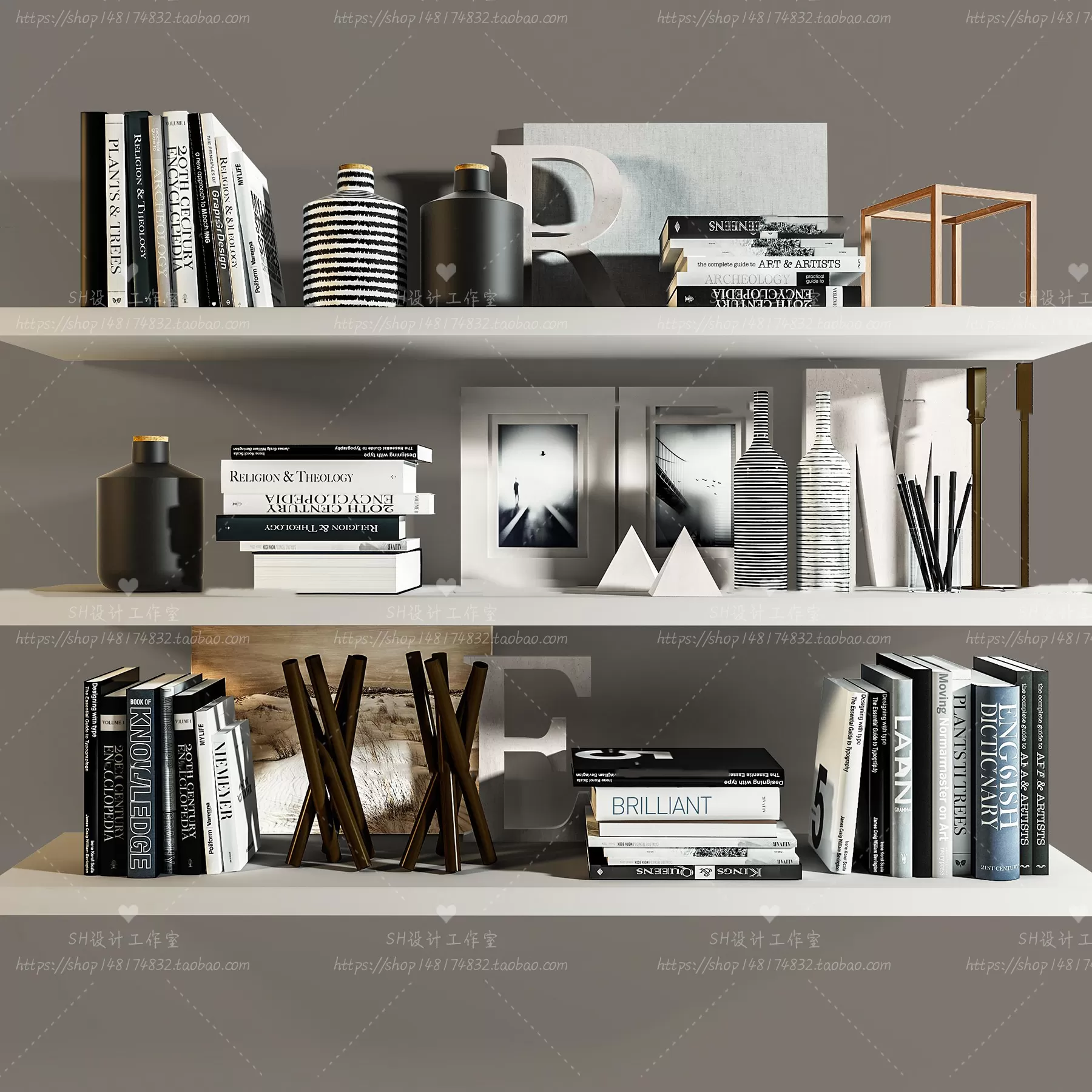 3DSKYFREE – DECORATIVE SET 3DS MAX MODELS